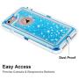Anuck iPhone 6S Case, iPhone 6 Case, 3 in 1 Hybrid Heavy Duty Defender Case Sparkly Floating Liquid Glitter Protective Hard Shell Shockproof TPU Cover for Apple iPhone 6 /iPhone 6S 4.7" - Blue
