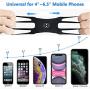Detachable Bike Phone Mount, 360° Rotatable Adjustable Silicone Bicycle Phone Holder Fits for iPhone & Other 4.0"- 6.5" Phones, Universal Bike Handlebar Mount Cycling Cell Phone Cradle