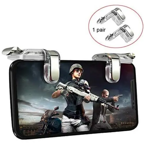 Onyehn Upgraded Version Mobile Game Controller for Phone Gaming Trigger for PUBG Mobile Gamepad Joysticks Shooting Game L1R1 Key for PUGB Controller Game Pad Accessories Onyehn Upgraded Version Mobile Game Controller for Phone Gaming Trigger for PUBG Mobile Gamepad Joysticks Shooting Game L1R1 Key for PUGB Controller Game Pad Accessories