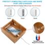Pezin & Hulin Bamboo Charging Stations for Multiple Devices, Upgrade Desk Docking Station Organizer for Cell Phones, Tablet, AirPods, iWatch Stand (Includes 5 Cables BUT NO Power Supply Charger)