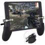 Pomya Game Handle for Ipad R9 Gaming Hand-Grip PC Zinc Alloy Injection Molding Gamepad Shooter for Ipad R9,Various Sizes of Mobile Phones