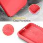 Vinve Samsung Galaxy A20 Case, Galaxy A30 Case, with Tempered Glass Screen Protector [2 Pack], Liquid Silicone Slim Fit Drop Protection Case for Galaxy A20 (Red)