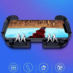 SOONHUA Mobile Game Controller 6 Finger Fire Trigger Gamepad Joystick with Cooling Fan