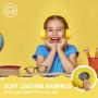 ONTA gorsun Foldable On Ear Audio Adjustable Lightweight Headphone for Children Cellphones Smartphones iPhone Laptop Computer Mp3/4 Earphones (Yellow)