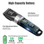 Ceenwes Quiet Hair Clippers for Men, Cordless Hair Trimmer Beard Trimmer Men Haircut Kit Rechargeable Waterproof with LED Display for Families