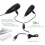 Wireless Microphone System,KIMAFUN 2.4G Wireless Lavalier Microphone with Lavalier Lapel Mics,Wireless Transmitter & Receiver for Computer,Speaker,Phone,Camera,Teaching and Public Speaking,G130