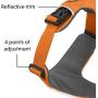 RUFFWEAR 3050-815S Front Range, Everyday No Pull Dog Harness with Front Clip, Trail Running, Walking, Hiking, All-Day Wear, Campfire Orange, Small