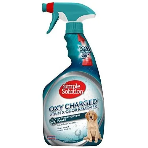 Simple Solution Oxy Charged Pet Stain and Odor Remover | Eliminates Pet Stains and Odors with 3X Cleaning Power