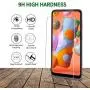 QHOHQ Screen Protector for Samsung Galaxy A11/Galaxy M11, [3 Pack] Tempered Glass Film, 9H Hardness - 2.5D Edge - No Bubbles - Anti-Fingerprint - Anti-Scratch