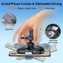 VANMASS 10W Fast Wireless Car Charger Mount, Auto Clamping, Qi Thermostasis Charging, QC 3.0 Car Charger Supplied, Ideal for iPhone 11/11 Pro/XR/XS/X/8, Samsung S20/Note 10/S10/S9/S8/S7【Black】