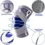 Knee Brace Compression Sleeve, Elastic Knee Wraps Patella Stabilizer with Silicone Gel Spring Support, Hinged Kneepads Protector for Meniscus Tear Arthritis Running Men Women Knee Brace Compression Sleeve, Elastic Knee Wraps Patella Stabilizer with Silicone Gel Spring Support, Hinged Kneepads Protector for Meniscus Tear Arthritis Running Men Women