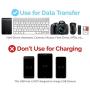 Sabrent 4-Port USB 3.0 Data Hub with Individual LED Power Switches | 2 Ft Cable | Slim & Portable | for Mac & PC (HB-UM43)