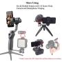 Gimbal Cold Shoe Extension Mount Mic Led Light Stand Triple Hot Bracket for DJI OSMO Mobile 3, Smooth 4, Hohem iSteady Mobile+, Feiyu, MOZA, DSLR, Gimbal Stabilizer