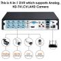 ZOSI 8CH Full 1080P High Definition Hybrid 4-in-1 HD TVI DVR Video Recorder CCTV Network Motion Detection for Surveillance Security Camera System Real Time Recording Mobile Phone Monitoring