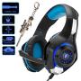 Pro Gaming Headset for PC PS4 Xbox One Surround Sound Over-Ear Headphones with Mic LED Light Bass Surround Soft Memory Earmuffs for Computer Laptop Switch Games Kid’s Boy’s Teen’s Gifts