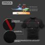 DRSKIN Mens Compression Cool Dry Sports Short Sleeve Shirt Baselayer T-Shirt Athletic Running Rashguard