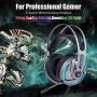 Gaming Headset Microphone Cosbary HK101 for Ps4 Xbox One PC Switch Mac Stereo Gaming ps4 Headphone Surround Sound Fully Over Ear Wrapped Noise-Cancel with Microphone Controller RGB led Light