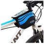 QLBF Bike Saddle Bicycle Seat Bag Water Resistant Bike Frame Bags, Bicycle Storage bags Bike Outdoor Seat Saddle Bag Waterproof Mountain Bike Upper Tube Bag Front Beam Bag Accessories Bag Mobile Phone