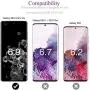 S20 Ultra Screen Protector Tempered Glass for Samsung Galaxy S20 Ultra Case Friendly 9H Hardness 3D Curved HD Coverage [Fingerprint ID Enabled] [Black] [2-Pack]a1
