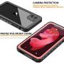Huakay iPhone 11 Waterproof Case, Full Body 360° Protective Shockproof Dirtproof Sandproof IP68 Phone Case for iPhone 11 (Pink/Clear)(6.1inch)