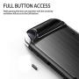 E-Began Case for Nintendo Switch Lite (2019 Release), [Carbon Fiber Brushed] Ultra Slim Thin [Anti-Scratch] with Ergonomic Grip Design, Light Weight Soft TPU Shockproof Protective Cover Case -Black