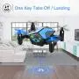 Drone for Kids - Attop Drones with Camera for Kids, AR Game Mode RC Mini Drone w/App Gravity/Voice Control/Trajectory Flight/Altitude Hold 360°Flip Kids Drone Foldable & Portable-Blue Drone for Kids - Attop Drones with Camera for Kids, AR Game Mode RC Mini Drone w/App Gravity/Voice Control/Trajectory Flight/Altitude Hold 360°Flip Kids Drone Foldable & Portable-Blue