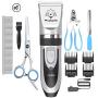 YIDON Dog Clippers Low Noise Cordless Rechargeable Professional Dog Grooming kit for Dogs Cats Pets[Upgrade]