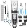 YIDON Dog Clippers Low Noise Cordless Rechargeable Professional Dog Grooming kit for Dogs Cats Pets[Upgrade]