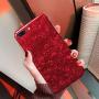 J.west iPhone 8 Plus Case,iPhone 7 Plus Case, iPhone 7 Plus TPU Case Luxury Sparkle Bling Crystal Clear Soft TPU Silicone Back Cover for Girls Women for Apple 5.5" iPhone 8 Plus/7 Plus (Claret)