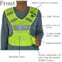 ANYTINUS LED Vest Reflective Running Gear USB Rechargeable Light Up Flashing Warning Vest Adjustable Waist 1 Pocket, Kids Adults Safety Lights for Runners Running Dog Walking Motorcycle Cycling