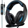 SADES SA816 Gaming Headset with Microphone Over-Ear Gaming 3.5 Headphones for PS4 /PC/Controller