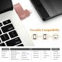 USB Flash Drive Photo Stick for iPhone Flash Drive for iPhone PhotoStick Mobile for iPhone USB Flash Drive Android Backup Drive OTG Smart Phone Memory Stick Storage iPAD USB 3.0 WIVIC (128 GB Pink)