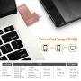 USB Flash Drive Photo Stick for iPhone Flash Drive for iPhone PhotoStick Mobile for iPhone USB Flash Drive Android Backup Drive OTG Smart Phone Memory Stick Storage iPAD USB 3.0 WIVIC (128 GB Pink)
