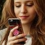 Gorgeous Agate Crystal Druzy Quartz Phone Grip Phone Holder for Smart Phones and Tablets (Pink)