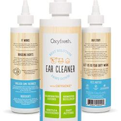 Oxyfresh Pet Ear Cleaner for Dogs and Cats – Non Irritating Ear Cleaner – Helps Prevent Pet Ear Infections – Best Solution for Stinky Pet Ears