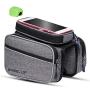 XIAOPING Bicycle Bag, Bicycle Bag, Tube Bag, Mountain Bike, Front Beam, Mobile Phone Bag, Riding Bag, Riding Equipment, Accessories, Suitable for Mobile Phones Within 6.0 Inches