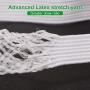 MYUREN 200 Yards Length 1/8 Inch Width Braided Elastic Band White Elastic Cord Heavy Stretch High Elasticity Knit Elastic Band for Sewing Crafts DIY, Mask, Bedspread, Cuff