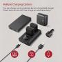 NP-FW50 ESDDI Camera Batteries Dual Charger Set for Sony A6000 Battery, A6500, A6300, A7, A7II, A7RII, A7SII, A7S, A7S2, A7R, A7R2, A55, A5100, RX10 Accessories 2-Pack, Micro USB and Type C Port, 1100