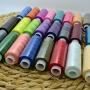 NEWCOMDIGI Sewing Thread Spool 24 Color 183 Meters Per Polyester All Purpose for Hand and Machine Sewing for Beginners, Travelers, Relatives and Friends