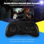 PL-608 Mini Bluetooth Gamepad, Portable Wireless Bluetooth Gaming Controller with Remote Shutter Multimedia Controller, for Mobile Phone, Tablet and PC(Black)