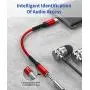 USB Type C to 3.5mm Female Headphone Jack Adapter, JSAUX USB C to Aux Audio Dongle Cable Cord Compatible with Pixel 4 3 2 XL, Samsung Galaxy S20 Ultra Z Flip S20+ Note 10 S10 S9 Plus, iPad Pro(Red) USB Type C to 3.5mm Female Headphone Jack Adapter, JSAUX USB C to Aux Audio Dongle Cable Cord Compatible with Pixel 4 3 2 XL, Samsung Galaxy S20 Ultra Z Flip S20+ Note 10 S10 S9 Plus, iPad Pro(Red)