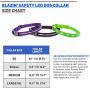 Blazin Safety LED Dog Collar – USB Rechargeable with Water Resistant Flashing Light
