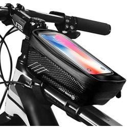 QIANMA Bicycle Bags Bicycle Bag Waterproof Front Bike Cycling Bag 6.2 inch Mobile Phone Bicycle Top Tube Handlebar Bags Mountain Cycling Accessories