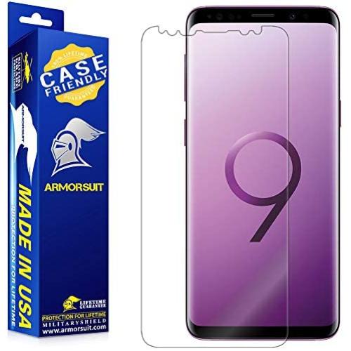 ArmorSuit MilitaryShield Screen Protector Designed For Samsung Galaxy S9 (Case Friendly) Anti-Bubble HD Clear Film