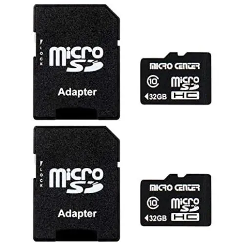 Micro Center 32GB Class 10 Micro SDHC Flash Memory Card with Adapter (2 Pack) Micro Center 32GB Class 10 Micro SDHC Flash Memory Card with Adapter (2 Pack)