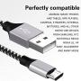 Micro USB Cable,XIAE 5Pack (3/3/6/6/10FT) Nylon Braided Fast Charging Cable Aluminum Housing USB Charger Android Cable for Samsung Galaxy S7 Edge S6 S5,Android Phone,LG G4,HTC and More-Black&White