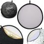 Neewer 43 Inch/110 Centimeter Light Reflector 5-in-1 Collapsible Multi-Disc with Bag - Translucent, Silver, Gold, White and Black for Studio Photography Lighting and Outdoor Lighting