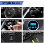 Digital Air Compressor for Car Auto Pump Portable Tire Inflator with LED Light DC 12V