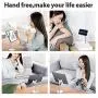 Cell Phone Stand Desktop Phone Stand Adjustable Sturdy Aluminum Metal Phone Holder Cradle Dock, Compatible with Phone 11 Pro Xs Max Xr X 8, iPad, Kindle, Tablet (Silver) Cell Phone Stand Desktop Phone Stand Adjustable Sturdy Aluminum Metal Phone Holder Cradle Dock, Compatible with Phone 11 Pro Xs Max Xr X 8, iPad, Kindle, Tablet (Silver)
