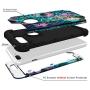 Hocase iPhone 8 Plus Case, iPhone 7 Plus Case, Heavy Duty Shockproof Protection Hard Plastic+Silicone Rubber Hybrid Protective Case for iPhone 7 Plus/iPhone 8 Plus - Mandala in Galaxy